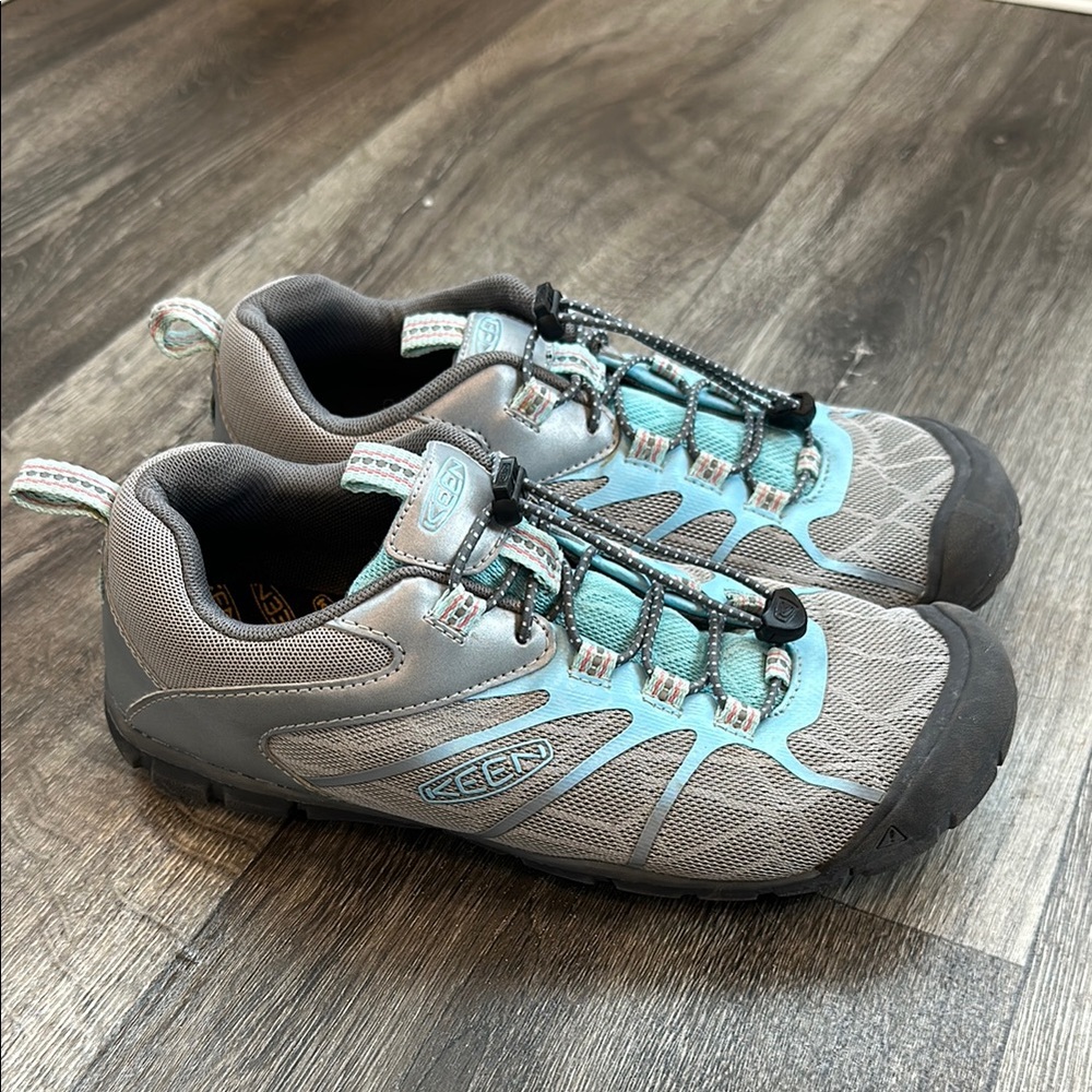 KEEN Gray and Blue Outdoor Shoes